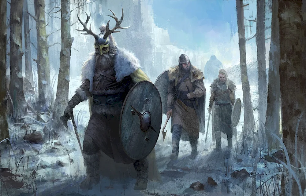 Viking art Scandinavia warrior