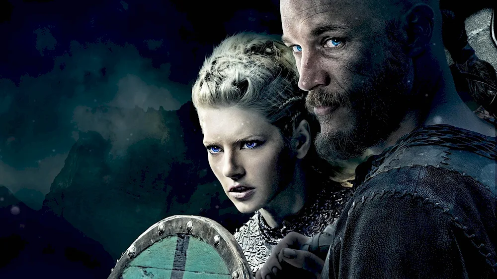 Viking Ragnar and Lagertha