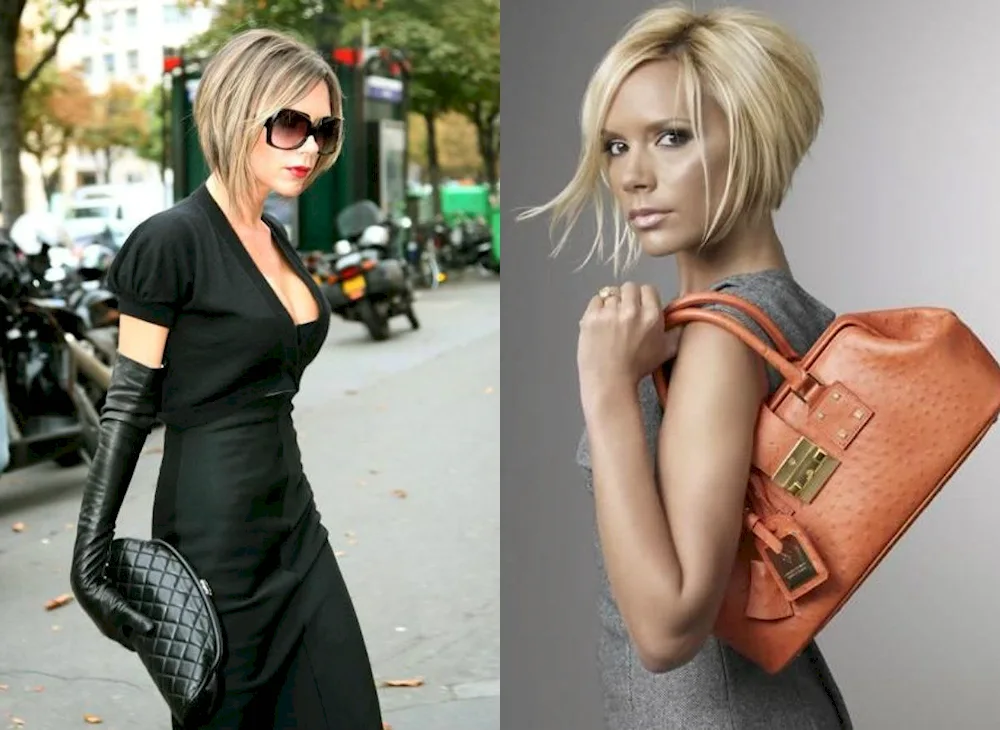 Gradulated bob with asymmetry