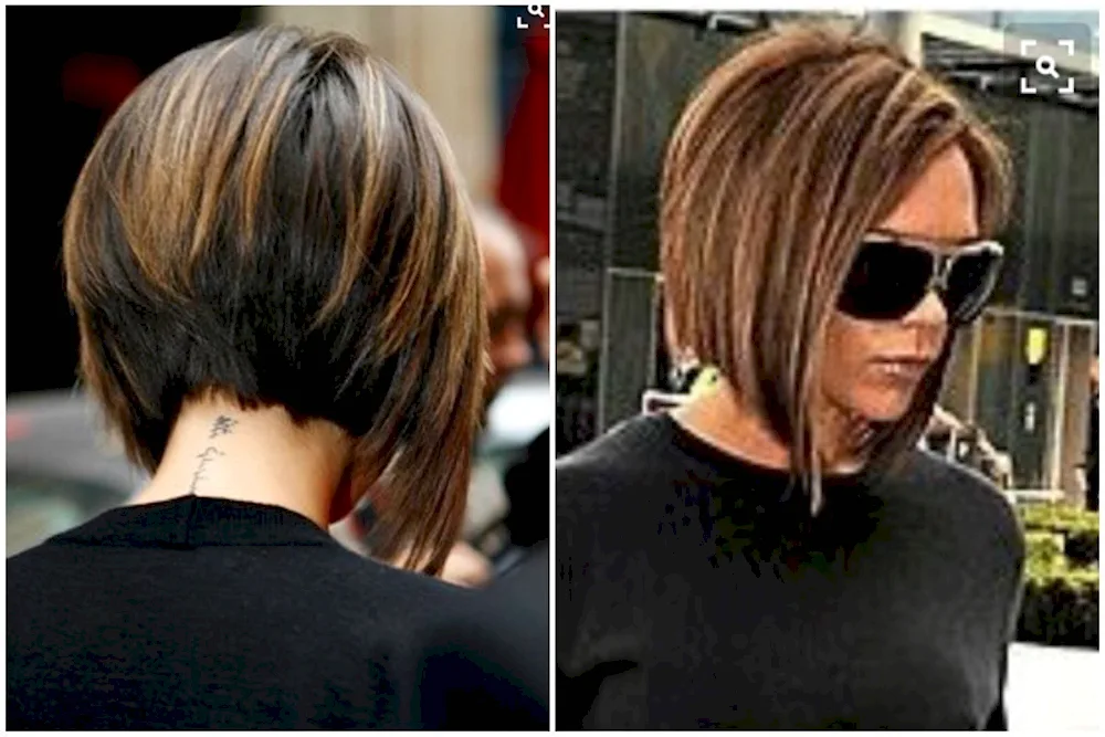 Gradirovannoe Bobo-Kare szadi leggy bob with bangs