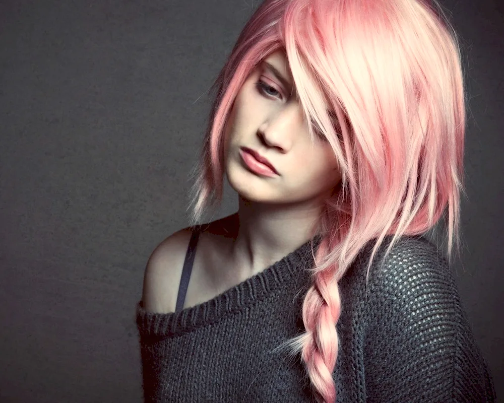 Blonde with pink tint