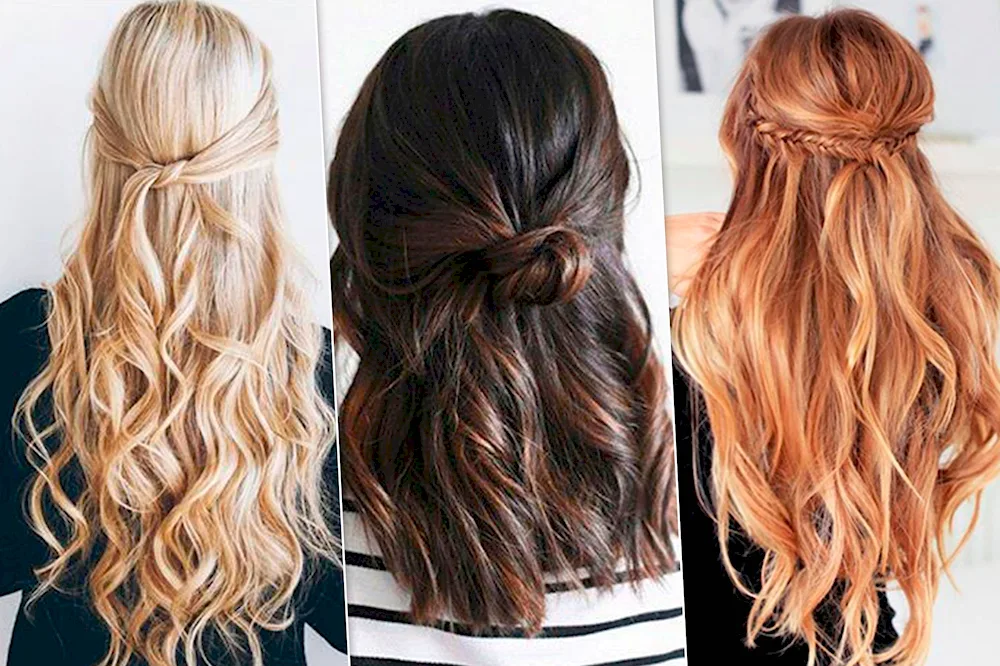 Hairband of hair for a girl