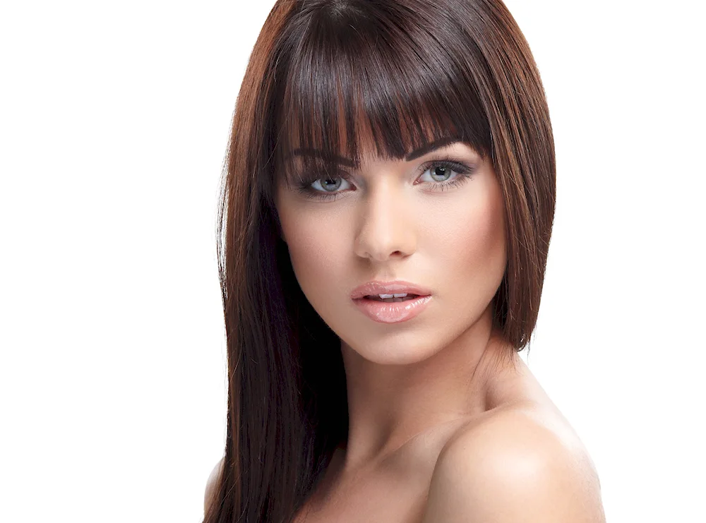 Girl with bangs
