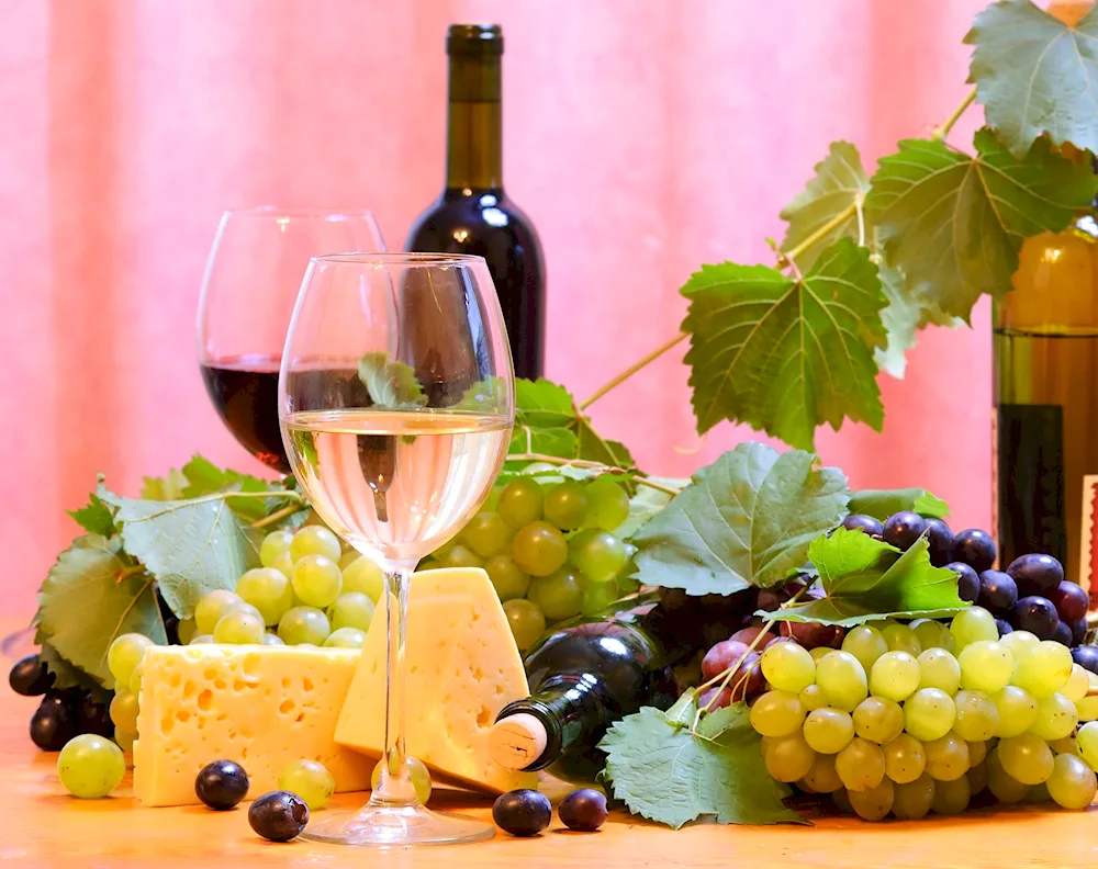 Wine and grapes