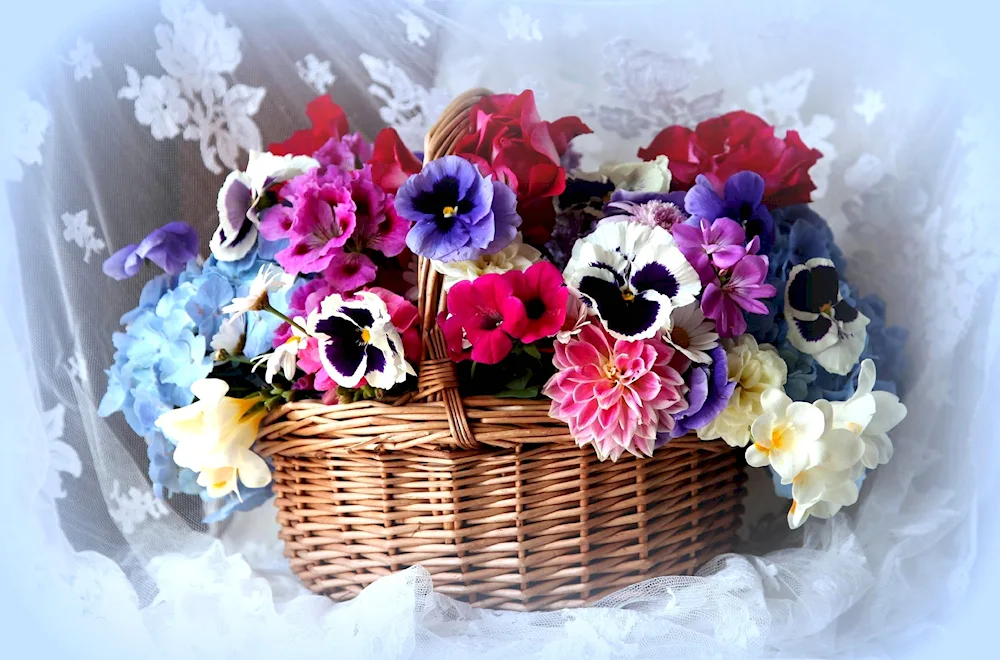 Basket of flowers