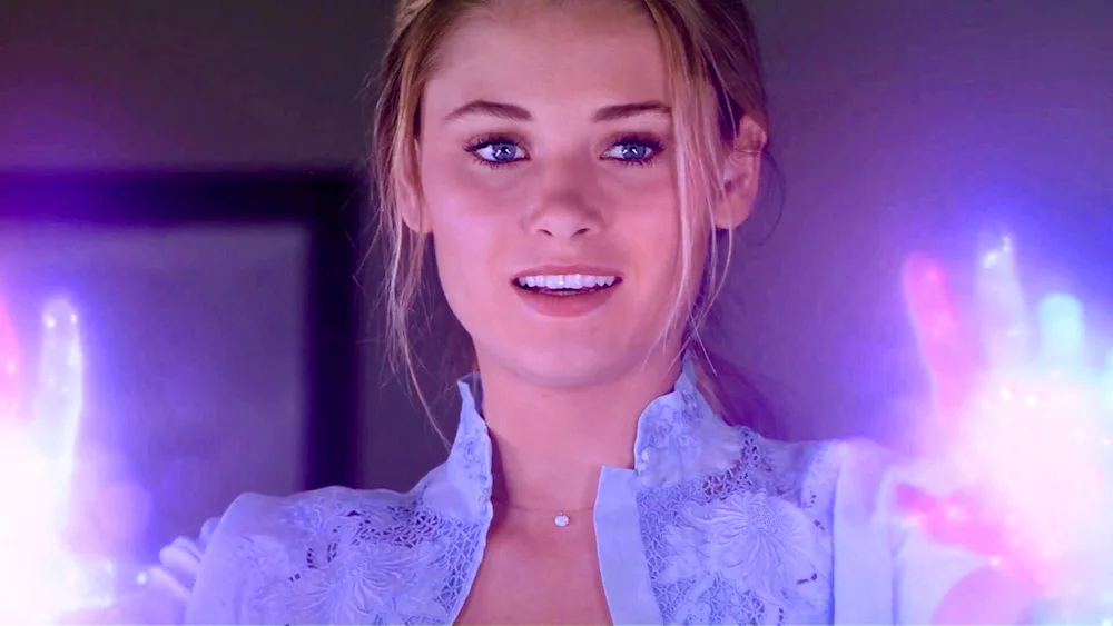 Virginia Gardner in the film tower