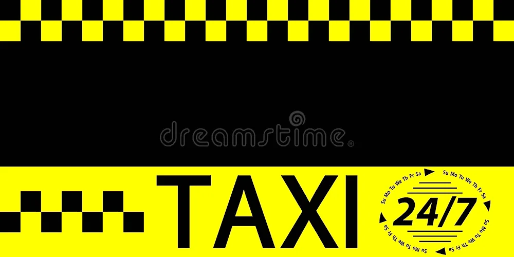 Taxi taxi business card template