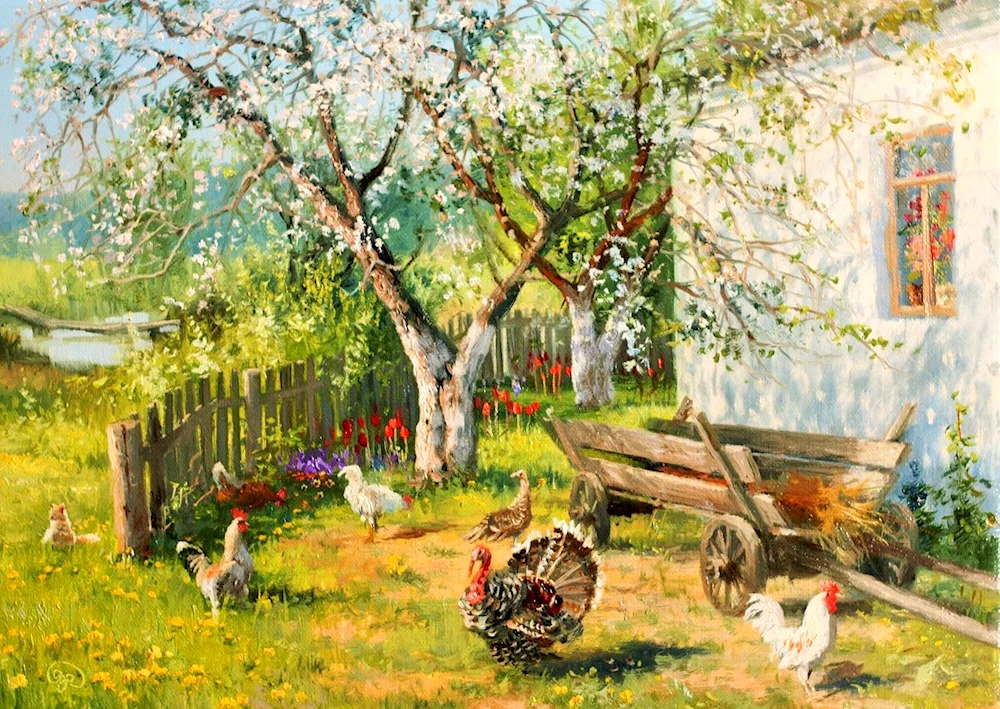 Vladimir Yurievich Zhdanov village by the river