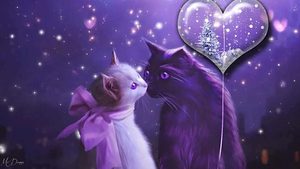 Cats in love