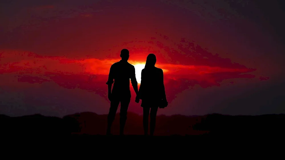 Romantic sunset