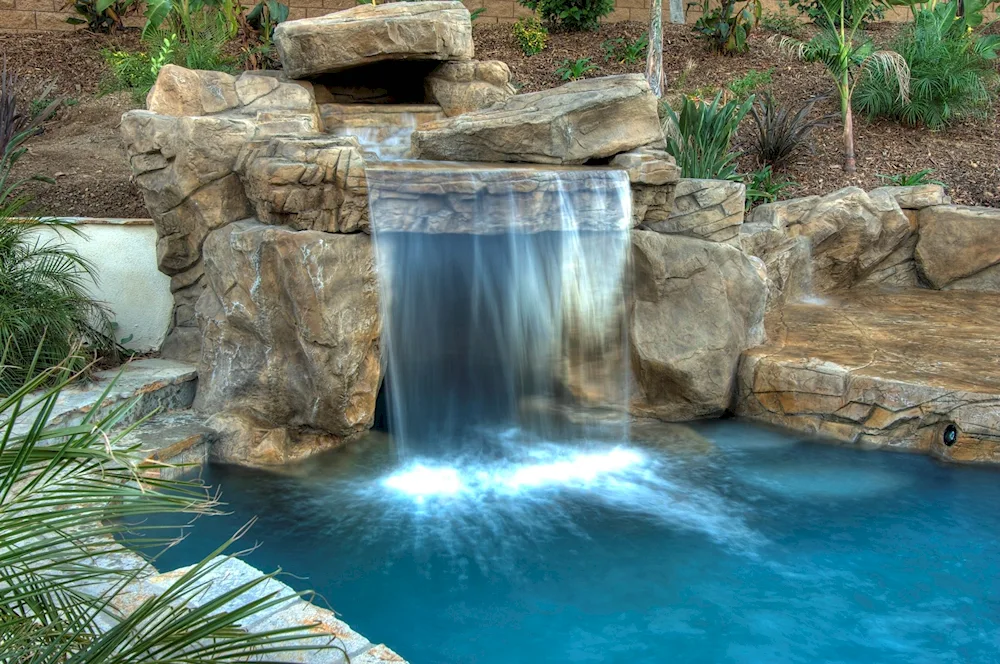 Fountain waterfall artificial cascade