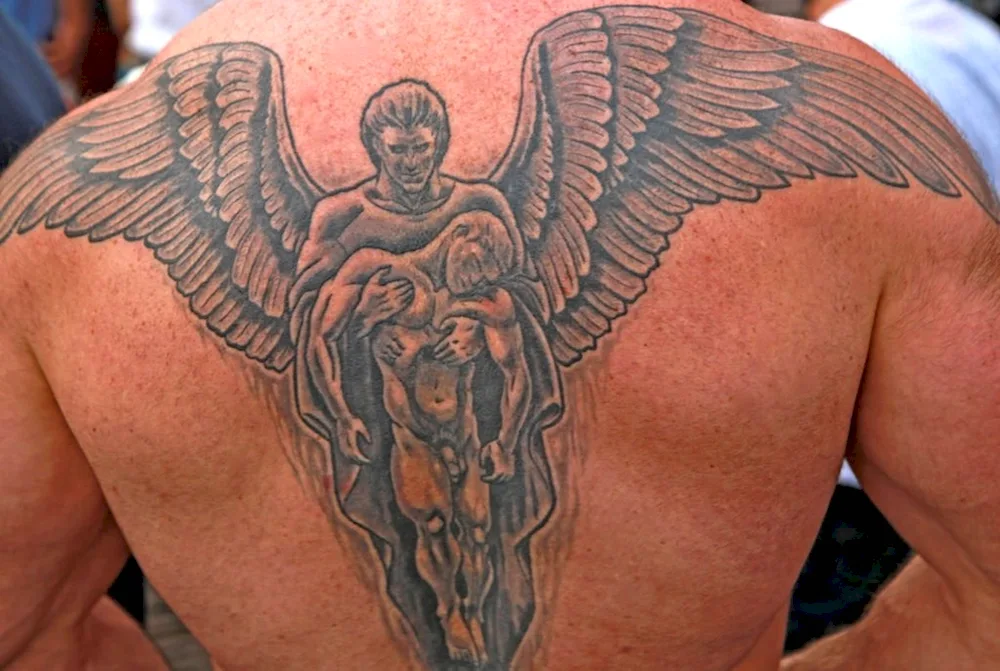 Warrior angel tattoo