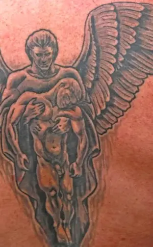 Warrior angel tattoo