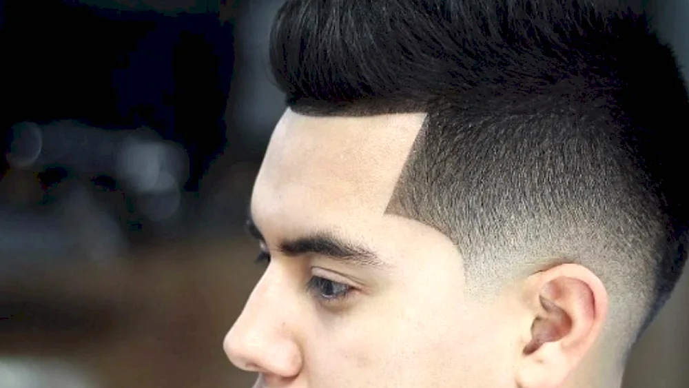 Fade cropped haircut