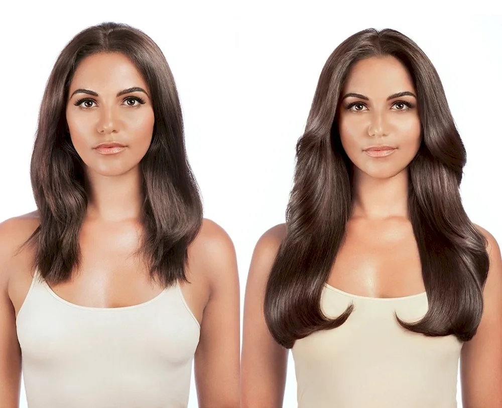 Volume top for long hair