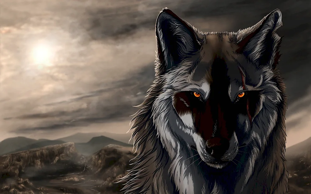 Wolf art