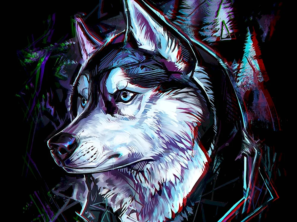 Wolf art