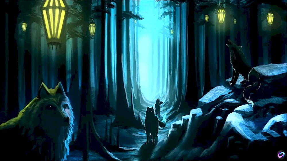 Fantasy wolf