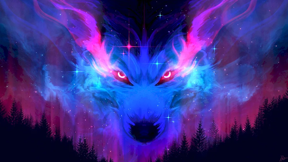 Purple wolf