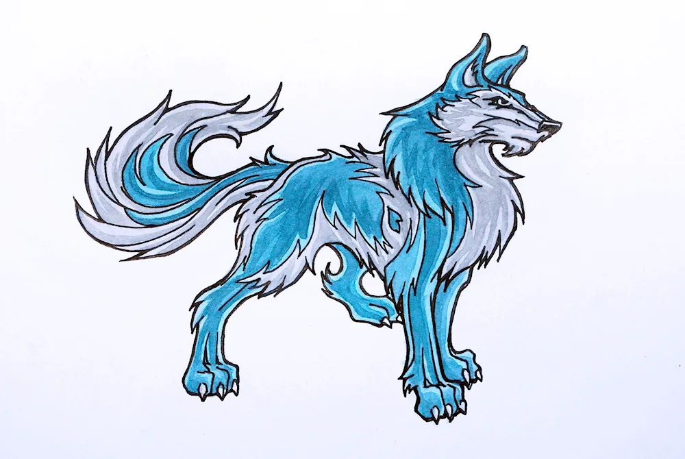 Wolf face