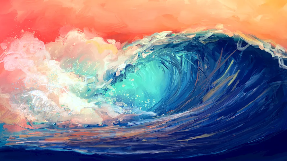 Wave drawing