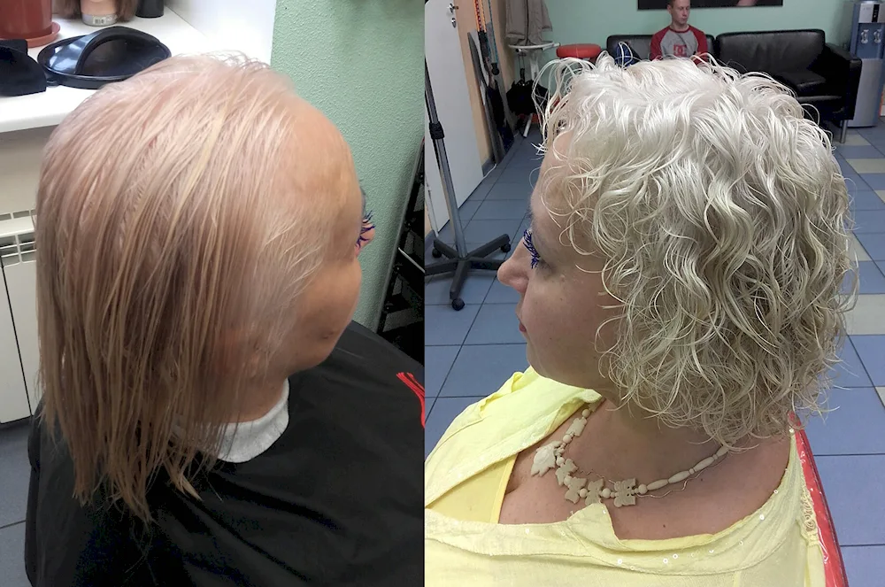Wavy bob. Bio curl