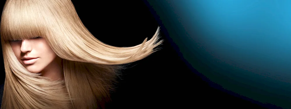 Hair blond background