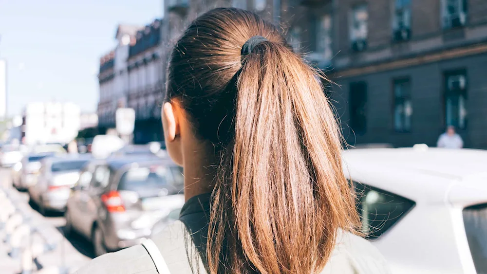 Girl's hair from behind