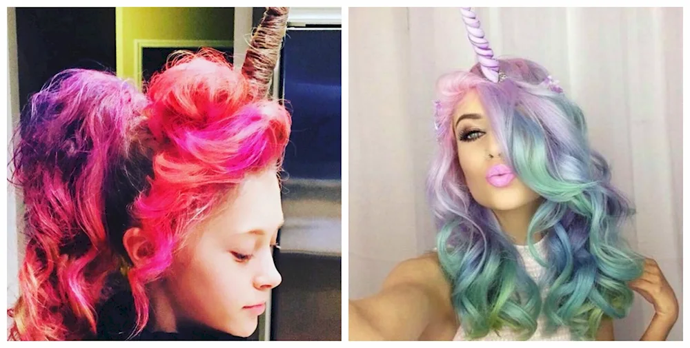 Unicorn hairstyle