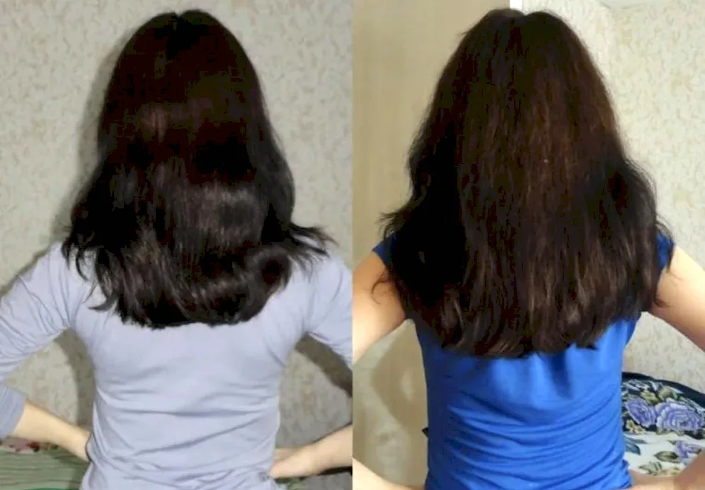 Short medium and long hair before and after