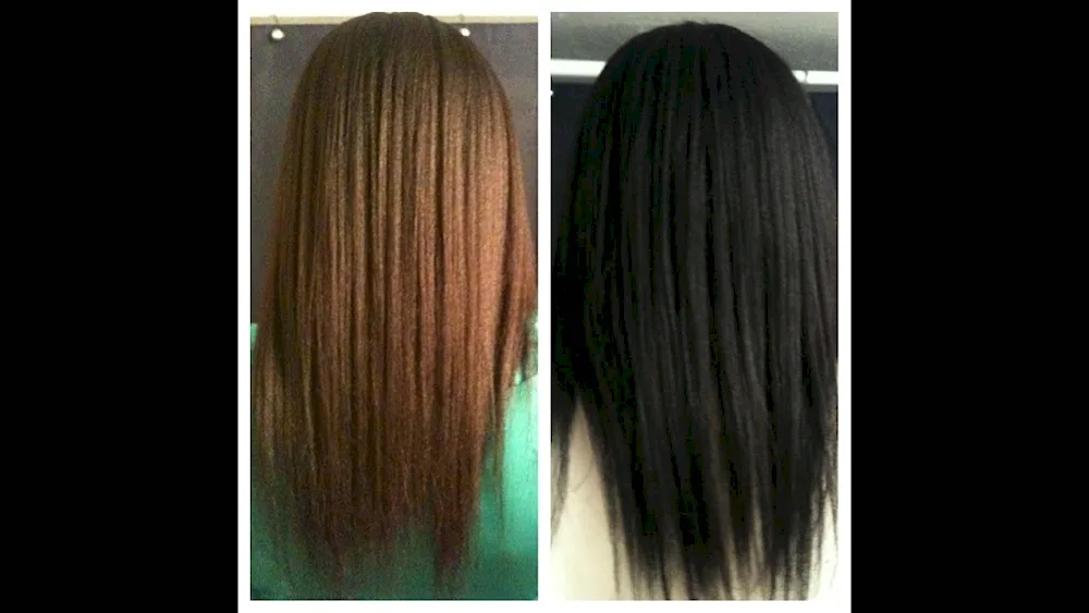 Beauty hair after henna