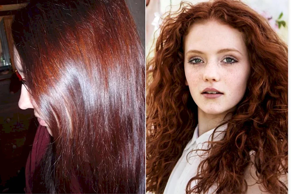 Megan Prescott in red hair colour