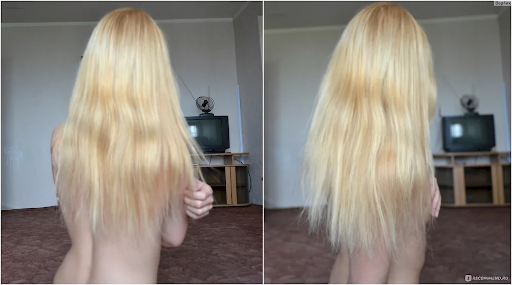 Hair after bleaching