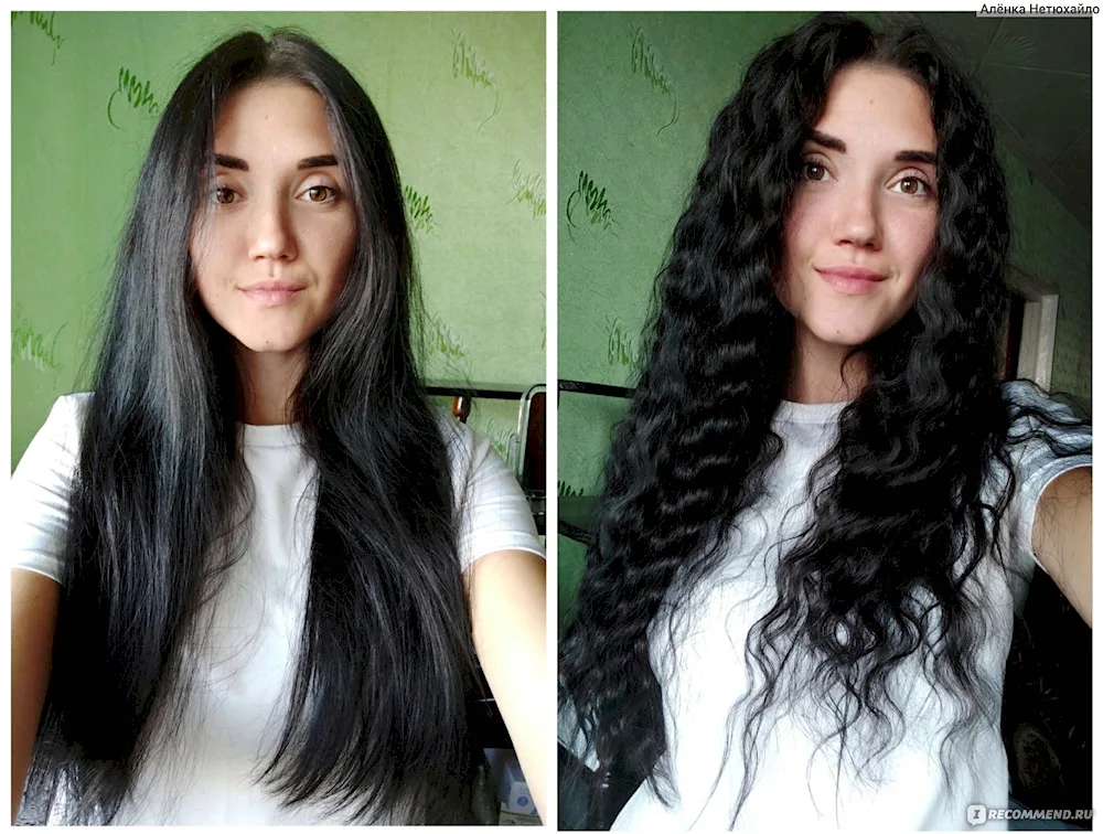 Curls from braids