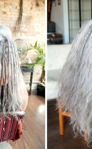 Hair after dreadlocks