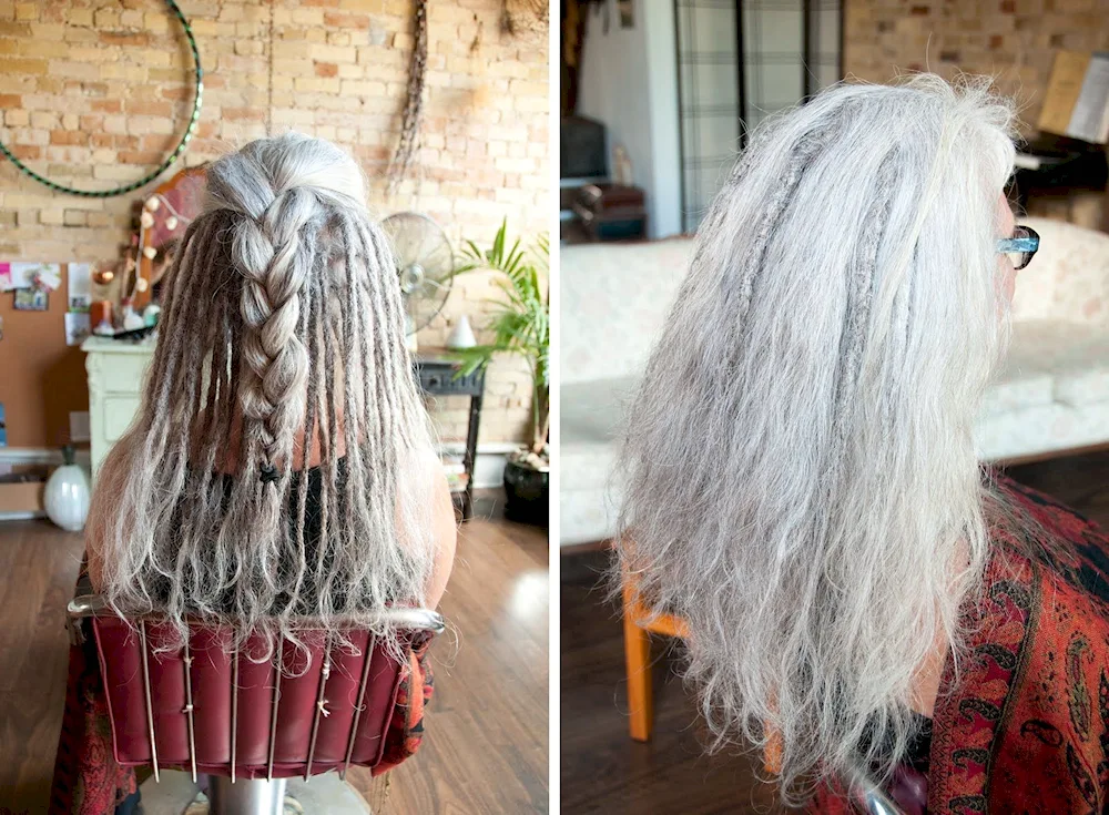 Hair after dreadlocks