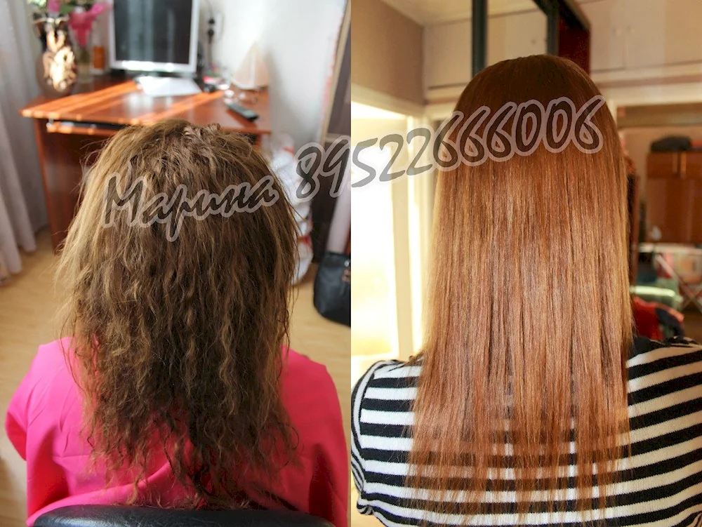 Hair after flat iron