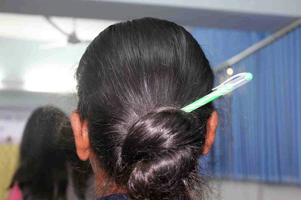 Hairdress with chopsticks