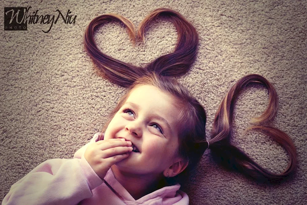 Heart of hair on the head trend