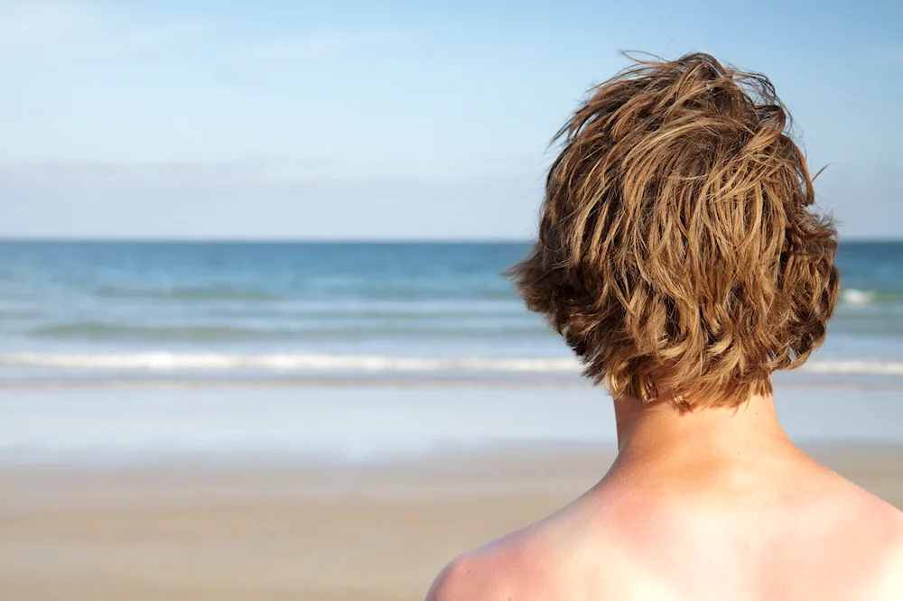Surfer's haircut
