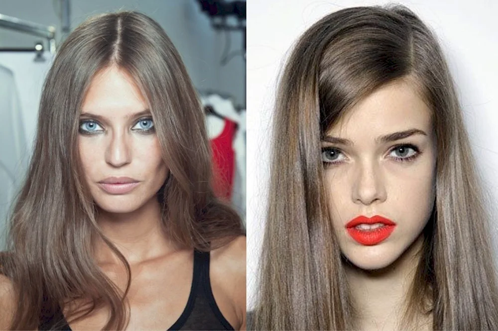 Light russet ashy hair colour