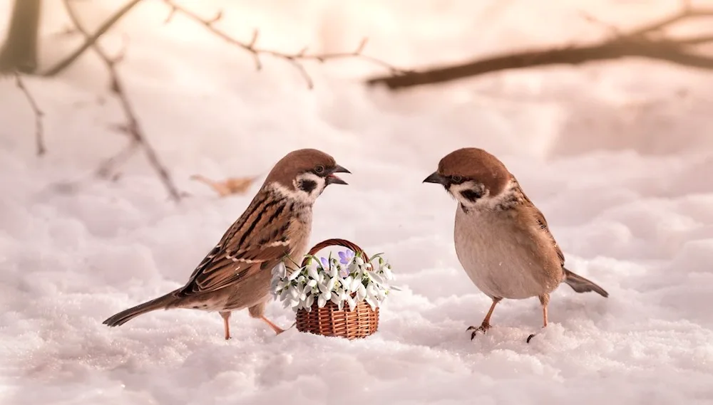 Sparrow on a Branch