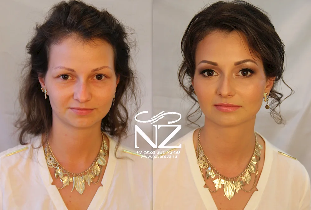 Make-up for wedding for mum of the bride on medium hair