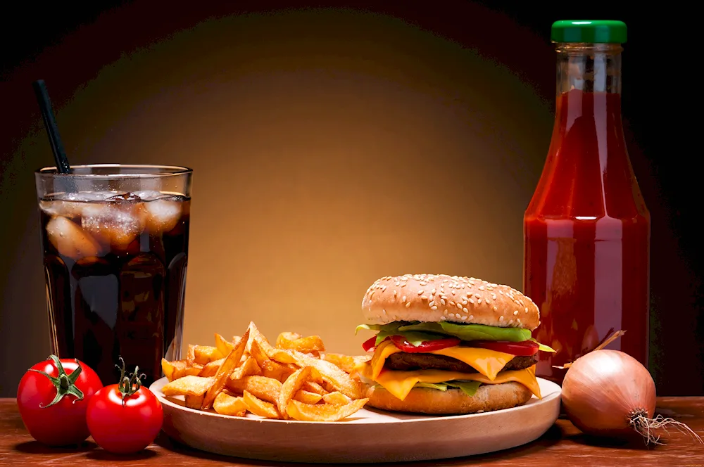American food. Food