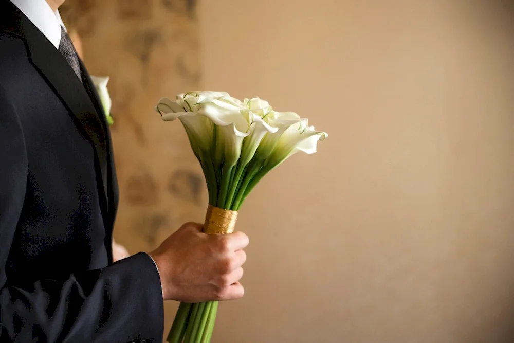 Giving bouquet