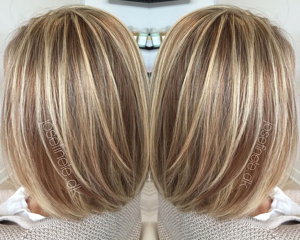 Vual highlights on a bob.