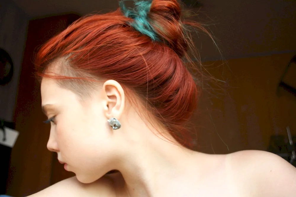 Shaved temples