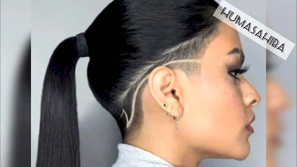 Shaved Whiskers for girls with medium hair