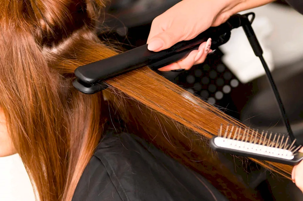 Hair straightening at home
