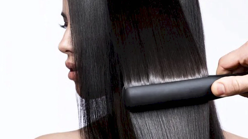 Keratin hair straightening